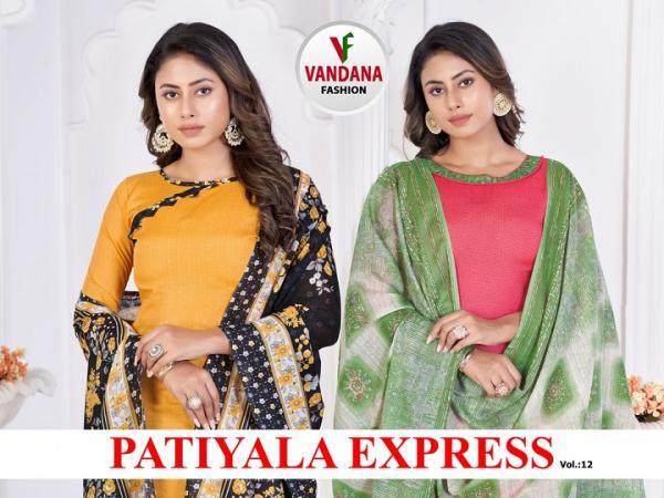 Vandana Patiyala Express Vol-12 indo Cotton PAtiyala Dress Material 